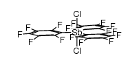 tris(pentafluorophenyl)antimony dichloride结构式