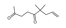 6,6-dimethyl-8-nonene-2,5-dione结构式