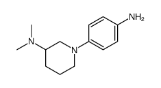 1-(4-aminophenyl)-N,N-dimethylpiperidin-3-amine structure