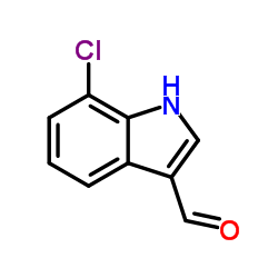 7-Chloro-1H-indole-3-carbaldehyde structure