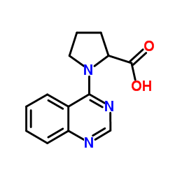 1-QUINAZOLIN-4-YL-PYRROLIDINE-2-CARBOXYLIC ACID结构式