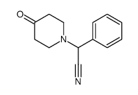 2-(4-oxopiperidin-1-yl)-2-phenylacetonitrile Structure