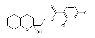 2-[(2R,4aR,8aS)-2-hydroxy-3,4,4a,5,6,7,8,8a-octahydrochromen-2-yl]ethyl 2,4-dichlorobenzoate Structure