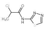 2-氯-N-1,3,4-噻二唑-2-丙酰胺结构式