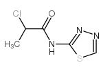 2-Chloro-N-1,3,4-thiadiazol-2-ylpropanamide structure