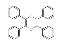 cis-2,3,5,6-Tetraphenyl-5,6-diphenyl-5,6-dihydro-1,4-dioxin结构式