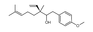 (3S)-3-ethenyl-1-(4-methoxyphenyl)-3,7-dimethyloct-6-en-2-ol Structure