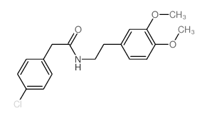 Benzeneacetamide,4-chloro-N-[2-(3,4-dimethoxyphenyl)ethyl]-结构式