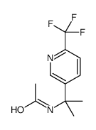 N-[2-[6-(trifluoromethyl)pyridin-3-yl]propan-2-yl]acetamide结构式