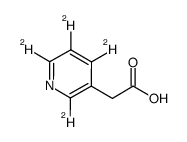 [2,4,5,6-2H4]-3-pyridinylacetic acid Structure