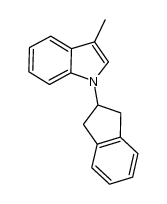 1-(2,3-dihydro-1H-inden-2-yl)-3-methyl-1H-indole结构式
