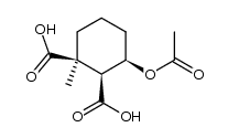 (+/-)-3c-acetoxy-1-methyl-cyclohexane-1r,2c-dicarboxylic acid Structure