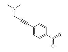 N,N-dimethyl-3-(4-nitrophenyl)prop-2-yn-1-amine结构式
