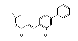 2-Methyl-2-propanyl (2E)-3-(1-oxido-5-phenyl-2-pyridinyl)acrylate结构式