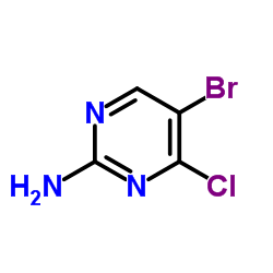 5-Bromo-4-chloropyrimidin-2-amine structure