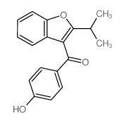 Methanone,(4-hydroxyphenyl)[2-(1-methylethyl)-3-benzofuranyl]-结构式