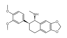 cis-2-(3,4-dimethoxyphenyl)-N-methyl-6,7-methylenedioxy-1,2,3,4-tetrahydro-1-naphthylamine结构式