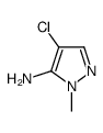 4-氯-1-甲基-1H-吡唑-5-胺结构式