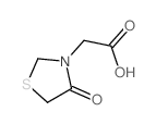 (4-OXO-1,3-THIAZOLIDIN-3-YL)ACETIC ACID结构式