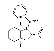(2α,3aβ,7aβ)-1-benzoyloctahydro-1H-indole-2-carboxylic acid Structure