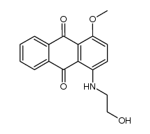 1-(2-hydroxy-ethylamino)-4-methoxy-anthraquinone结构式