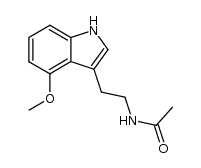 N-acetyl-4-methoxytryptamine结构式