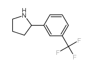 2-(3-三氟甲基苯基)吡咯烷结构式