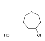 4-chloro-1-methylperhydroazepine hydrochloride结构式