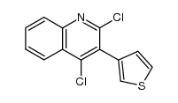 2,4-dichloro-3-(3-thienyl)quinoline结构式