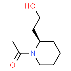 2-Piperidineethanol, 1-acetyl-, (R)- (9CI)结构式
