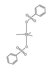 trimethyl-l5-stibanediyl dibenzenesulfonate结构式