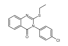 3-(4-chloro-phenyl)-2-ethylsulfanyl-3H-quinazolin-4-one结构式
