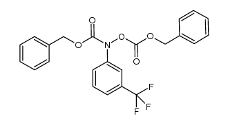 benzyl N-3-trifluoromethylphenyl-N-(benzoxycarbonyloxy)carbamate Structure