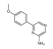 6-(4-methoxyphenyl)pyrazin-2-amine结构式