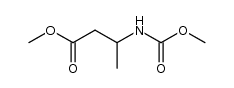 methyl 3-((methoxycarbonyl)amino)-3-methylpropanoate结构式