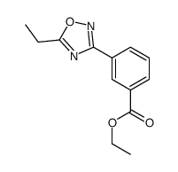 Ethyl 3-(5-ethyl-1,2,4-oxadiazol-3-yl)benzoate Structure