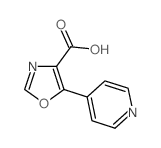 5-Pyridin-4-yl-1,3-oxazole-4-carboxylic acid结构式