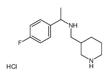 [1-(4-Fluoro-phenyl)-ethyl]-piperidin-3-ylmethyl-aminehydrochloride Structure