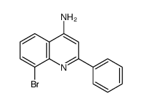 4-AMINO-8-BROMO-2-PHENYLQUINOLINE structure