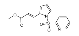 (E)-methyl 3-[N-(2-pyridylsulfonyl)pyrrol-2-yl]acrylate Structure