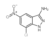 3-氨基-5-硝基-7-氯-1H-吲唑结构式