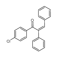 (Z)-1-(4-chlorophenyl)-2,3-diphenylprop-2-en-1-one Structure