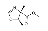 4-Oxazolecarboxylicacid,4,5-dihydro-4,5-dimethyl-,methylester,(4S-trans)- Structure