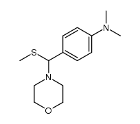 N,N-dimethyl-4-((methylthio)(morpholino)methyl)aniline Structure