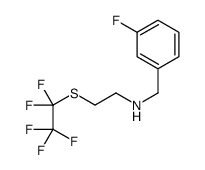 N-(3-Fluorobenzyl)-2-[(pentafluoroethyl)sulfanyl]ethanamine Structure