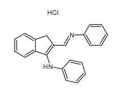 1-Phenylamino-2-phenyliminomethyl-3H-indene hydrochloride Structure
