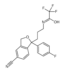 S-(+)-N-TRIFLUOROACETODIDEMETHYLCITALOPRAM结构式