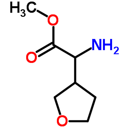 Methyl amino(tetrahydro-3-furanyl)acetate结构式