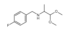 N-(4-fluorobenzyl)-1,1-dimethoxypropan-2-amine结构式