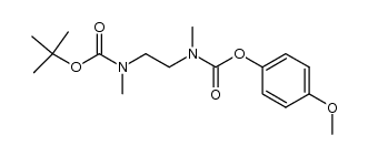 tert-butyl (4-methoxyphenyl) ethane-1,2-diylbis(methylcarbamate) Structure